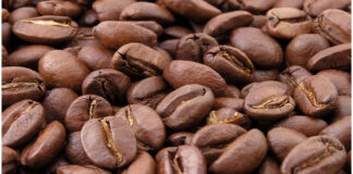 Roasted coffee beans