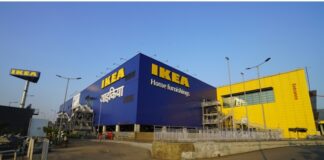 IKEA unveils Navigation Tower and Wordmark at Navi Mumbai store site