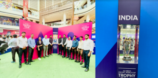 Lulu Mall Lucknow hosts 2023 ICC World Cup trophy tour